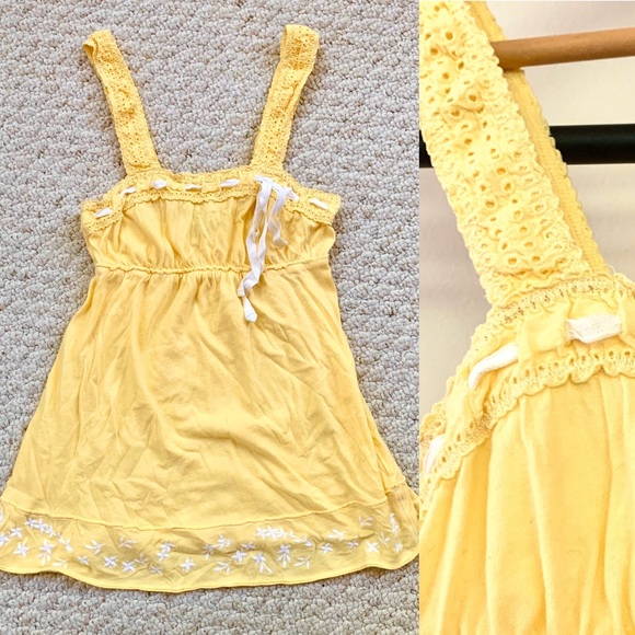 Abercrombie & Fitch Tops - Abercrombie & Fitch Babydoll Eyelet Tank T…